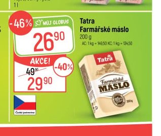 Tatra Farmářské máslo 200 g