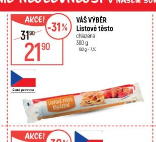 Váš výběr Listové těsto