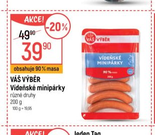 Váš výběr Vídeňské minipárky