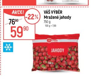 Váš výběr Mražené jahody