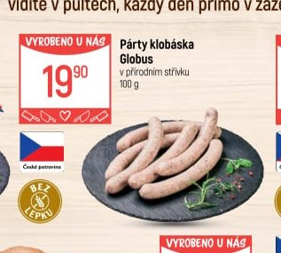 Párty klobása Globus