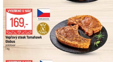 Vepřový steak Tomahawk Globus