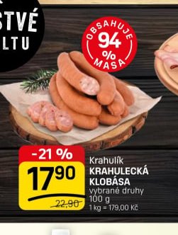 Krahulík Krahulecká klobása