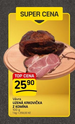Vávra UZENÁ KRKOVIČKA Z KOMÍNA