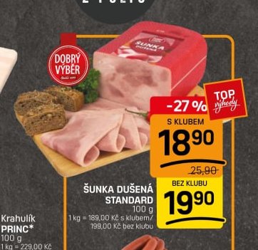 Šunka dušená standard