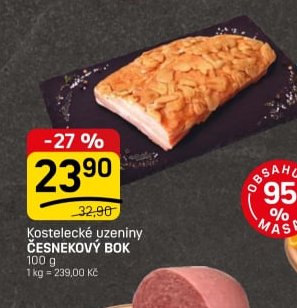 Kostelecké uzeniny Česnekový bok