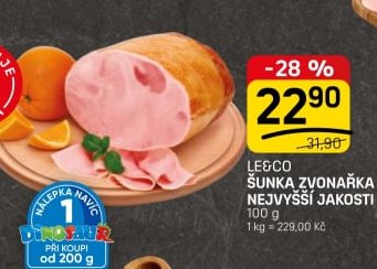 LE&CO Šunka zvonařka nejvyšší jakosti