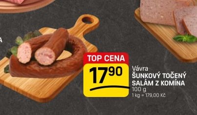 Vávra Šunkový točený salám z komína