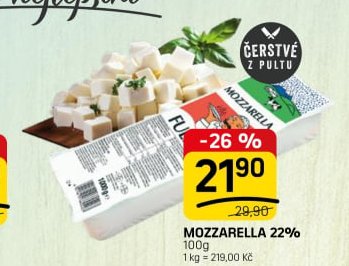 Mozzarella 22%