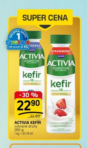 Activia kefír vybrané druhy 280 g