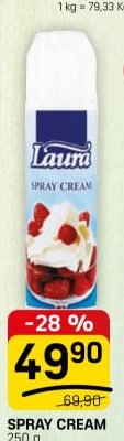 Spray cream 250 g