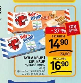 Sýr a křup | Kiri křup vybrané druhy 35 g