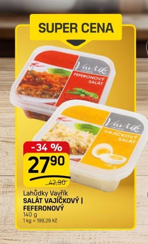 Lahůdky Vavřík SALÁT VAJÍČKOVÝ | FEFERONOVÝ