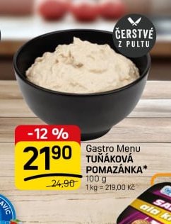 Gastro Menu TUŇÁKOVÁ POMAZÁNKA