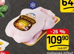 Vodňanská drůbež KACHNA CHLAZENÁ BEZ DROBŮ