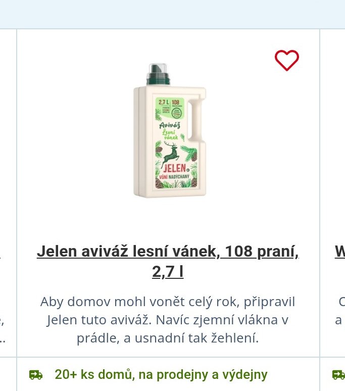 Jelen aviváž lesní vánek, 108 praní, 2,7 l