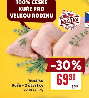 Vocílka Kuře + 2 čtvrtky