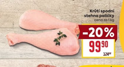 Krůtí spodní stehna paličky