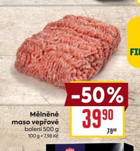 Mělněné maso vepřové