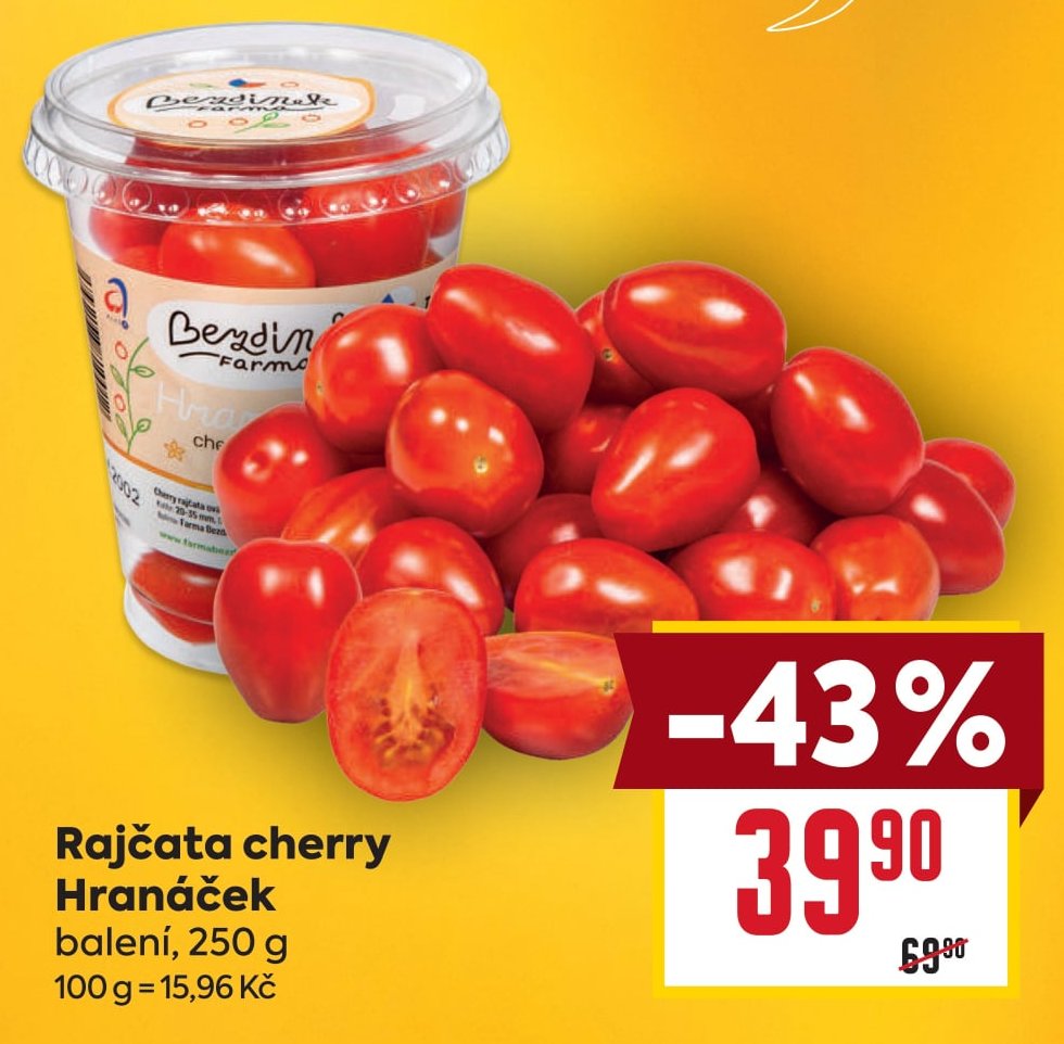 Rajčata cherry Hranáček