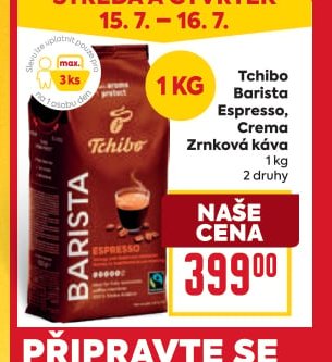 Tchibo Barista Espresso, Crema zrnková káva