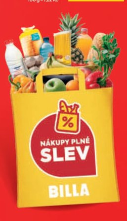 Nákupy plné slev (Billa taška)
