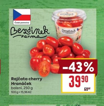 Rajčata cherry Hranáček