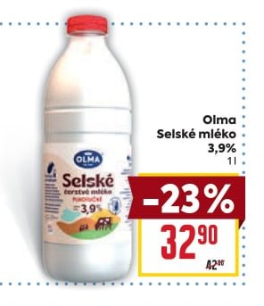 Olma Selské mléko 3,9%