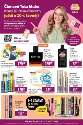 akční leták Teta drogerie 16.7.2026-28.7.2026