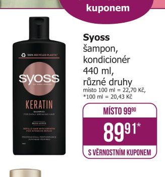 Syoss šampon, kondicionér 440 ml, různé druhy