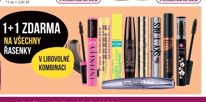 1+1 ZDARMA NA VŠECHNY ŘASENKY