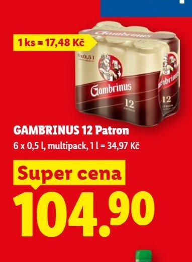 GAMBRINUS 12 Patron