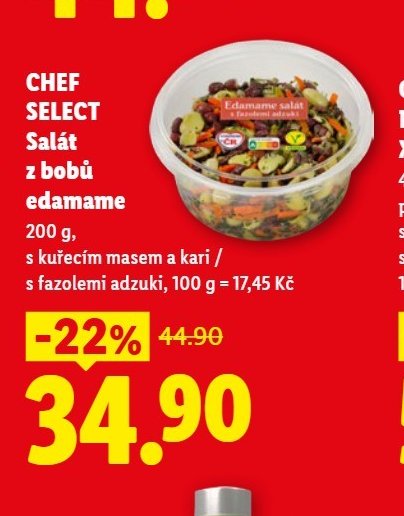 CHEF SELECT Salát z bobů edamame