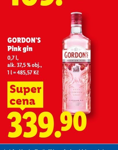 GORDON'S Pink gin