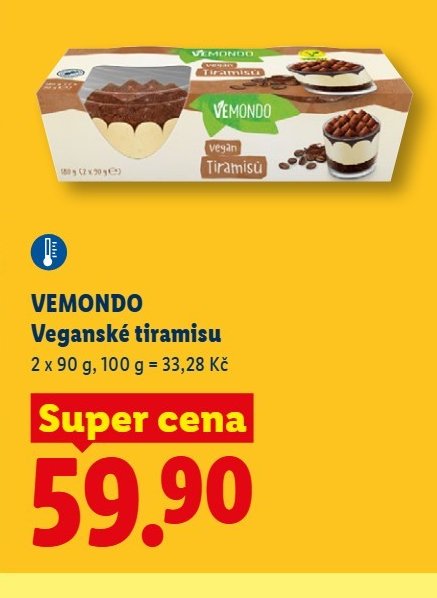 VEMONDO Veganské tiramisu