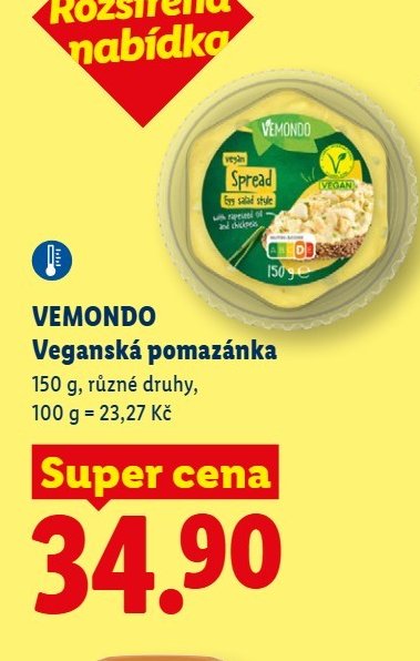 VEMONDO Veganská pomazánka