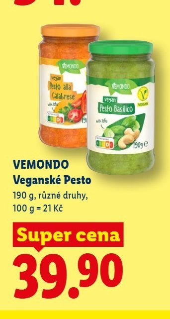 VEMONDO Veganské Pesto
