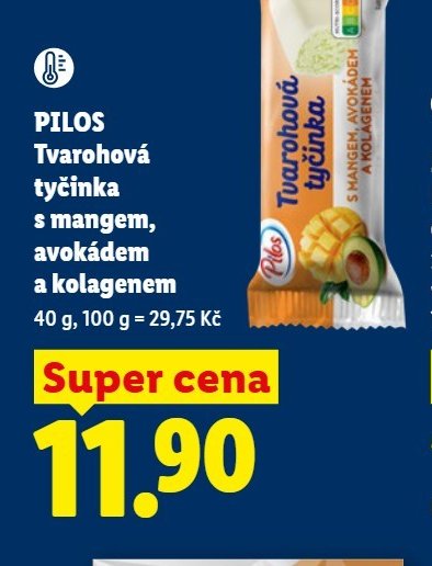 PILOS Tvarohová tyčinka s mangem, avokádem a kolagenem