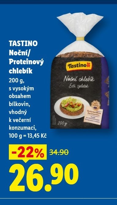 TASTINO Noční/Proteinový chlebík