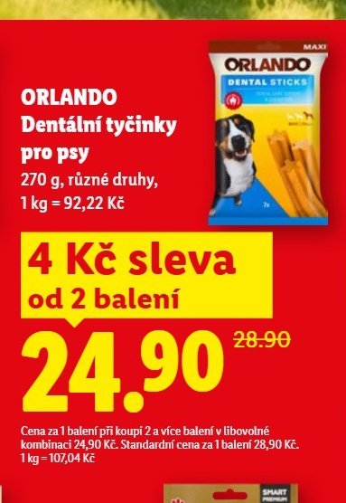 ORLANDO Dentální tyčinky pro psy