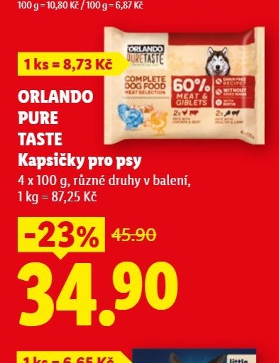 ORLANDO PURE TASTE Kapsičky pro psy