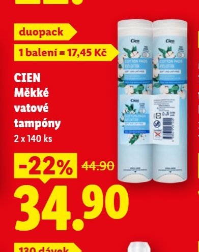CIEN Měkké vatové tampóny