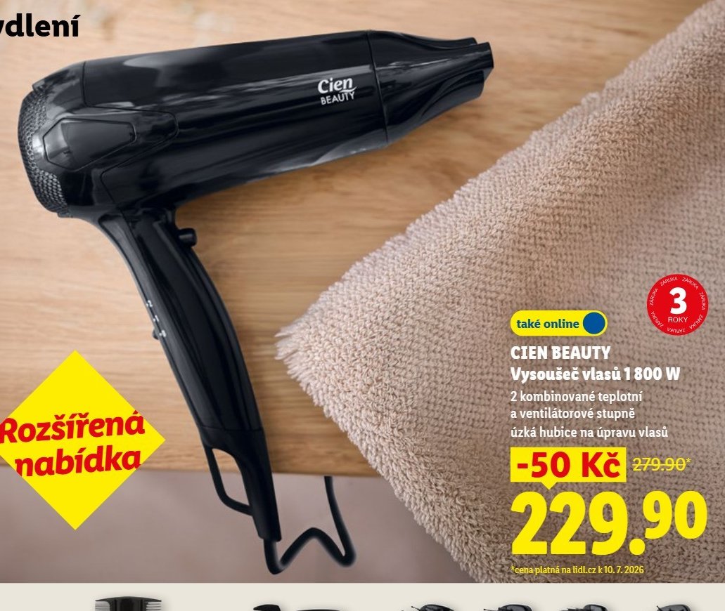 CIEN BEAUTY Vysoušeč vlasů 1800 W