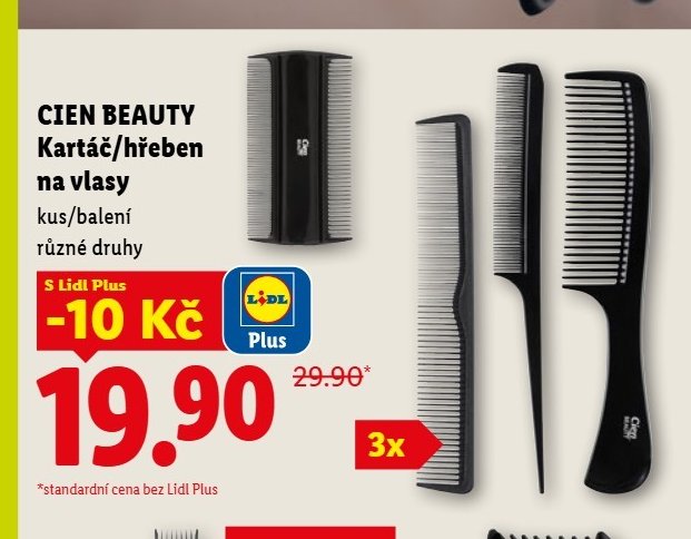 CIEN BEAUTY Kartáč/hřeben na vlasy