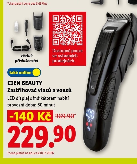 CIEN BEAUTY Zastřihovač vlasů a vousů