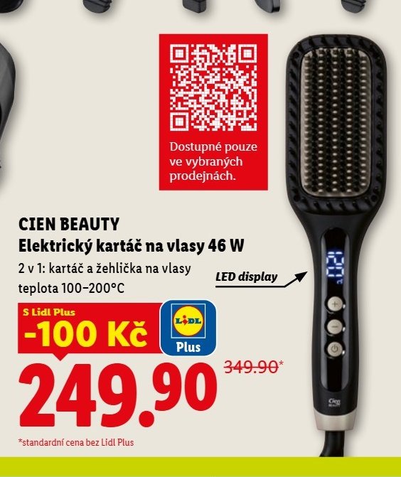 CIEN BEAUTY Elektrický kartáč na vlasy 46 W