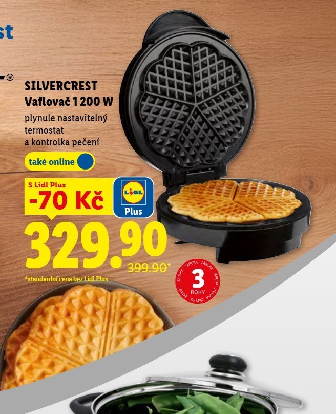 SILVERCREST Vaflovač 1 200 W