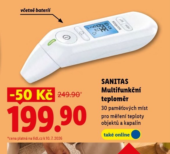 SANITAS Multifunkční teploměr