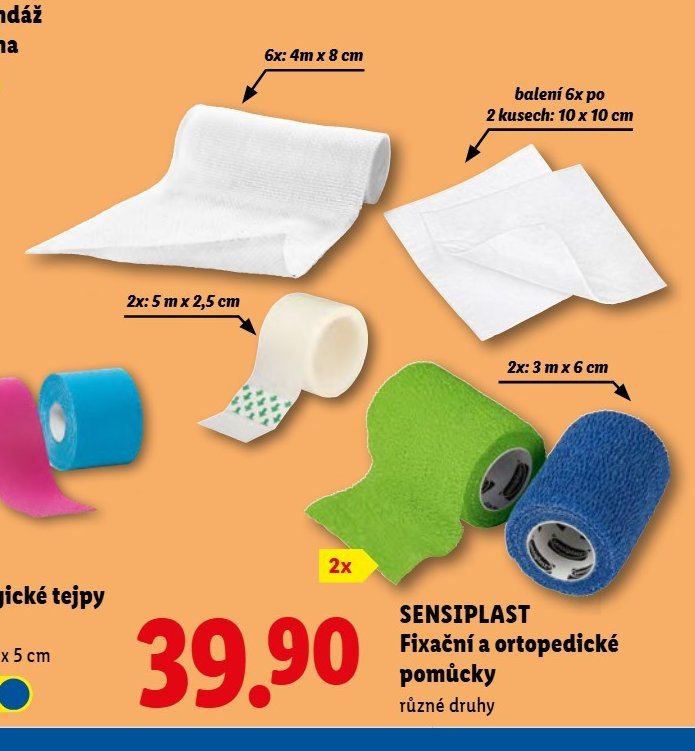 SENSIPLAST Fixační a ortopedické pomůcky
