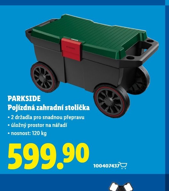 PARKSIDE Pojízdná zahradní stolička